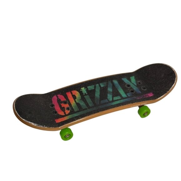 Grizzly Skateboard Fingerboard Torey Pudwill & Lewon Song Design Green Wheels - Picture 1 of 5